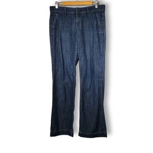 Tommy Hilfiger Wide Leg Chambray Denim Trouser Blue Size 4